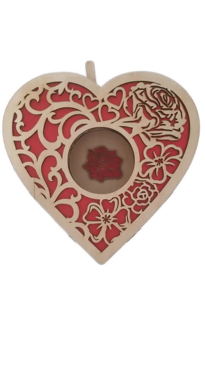 Iris eye Heart Shape gift Box